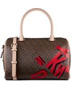 DKNY Coated Logo Satchel - Lyst
