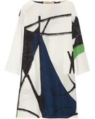 Marni Printed Cotton-Poplin Dress - Lyst