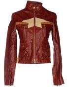 Fay Leather Outerwear - Lyst