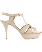 Saint Laurent 'Tribute' Sandals - Lyst