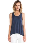 Vince Drape Hem Tank - Lyst