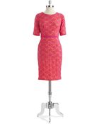 Maggy London Lace Overlay Dress - Lyst