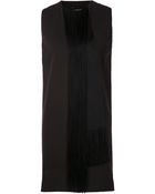 Lanvin Fringe Detail Dress - Lyst
