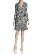 Diane von Furstenberg Animal Print Jersey Wrap Dress - Lyst