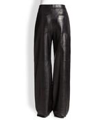 Alexander Wang Wide-Leg Leather Pants - Lyst
