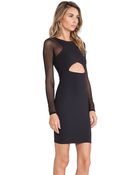 Donna Mizani Cut Out Raglan Sleeve Dress - Lyst