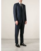 Canali Classic Two Button Blazer Suit - Lyst