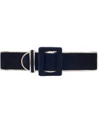 Oscar de la Renta Suede Buckle Waist Belt - Lyst