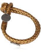 Bottega Veneta Double Intreccio Metallic Deer Bracelet - Lyst