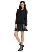 Sam Edelman Faux Leather Skirt - Lyst