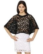 Etoile Isabel Marant Cotton Crocheted Lace Cape - Lyst