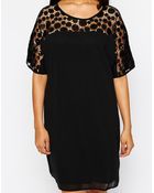 Lovedrobe Embellished Yoke Shift Dress - Lyst