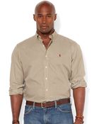 Polo Ralph Lauren Big And Tall Long Sleeve Plaid Twill Shirt - Lyst