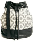 French Connection Bucket Bag with Embroidery Detail - Lyst