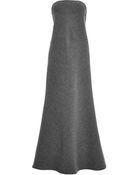 Wes Gordon Structured Wool Cashmere Strapless Dress - Lyst