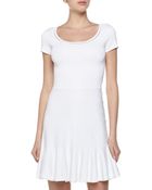 Diane von Furstenberg Tiered Fit-And-Flare Stretch Dress - Lyst