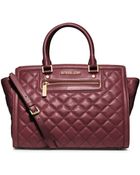 Michael Kors Selma Quilted Leather Large Satchel - Lyst