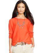 Polo Ralph Lauren Boatneck Top - Lyst