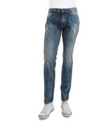 Guess Distressed Slim-Straight Jeans - Lyst