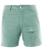 Michael Bastian Teal-Green Cargo Shorts - Lyst