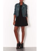 Topshop Petite Crepe Seam Flippy Dress - Lyst