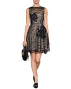 RED Valentino Organza Bow Dress - Lyst