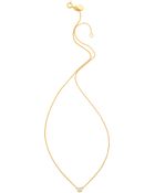 Gorjana Shimmer Disc Necklace - Clear/Gold - Lyst