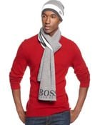 Hugo Boss Green Label Stripe Scarf - Lyst