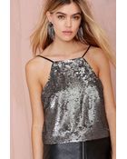 Nasty Gal Isadora Sequin Cami Top - Lyst
