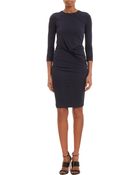 Prabal Gurung Drape-Panel Jersey Dress - Lyst