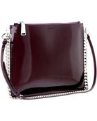 Jil Sander Patent-Leather Shoulder Bag - Lyst