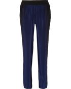 Ohne Titel Printed Silk Straight-Leg Pants - Lyst