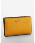 Calvin Klein Galey Saffiano Leather French Clutch - Lyst