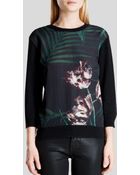 Ted Baker Sweater - Cadera Palm Floral Front - Lyst