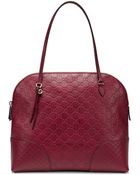 Gucci Bree Ssima Leather Top Handle Bag - Lyst