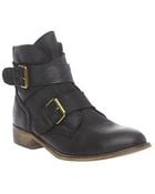 Steve Madden Teritory Leather Booties - Lyst