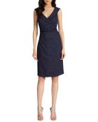 Kay Unger Metallic Sheath Cocktail Dress - Lyst