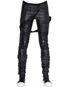 Rick Owens Stretch Nappa Leather Trousers - Lyst