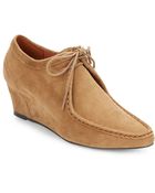 Gentle Souls Suede Wedge Ankle Boots - Lyst