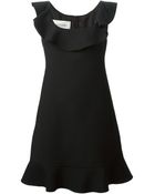 Valentino Ruffled Dress - Lyst