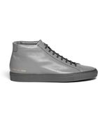 Common Projects Original Achilles Mid D Leather Sneakers - Lyst