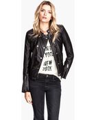 H&M Biker Jacket - Lyst