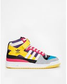 Adidas Forum Mid High Top Sneakers - Lyst