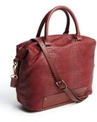 Kelsi Dagger Rust Croc-Embossed 'Crown Heights' Convertible Bag - Lyst