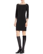 Gucci Three-Quarter-Sleeve Viscose Dress - Lyst