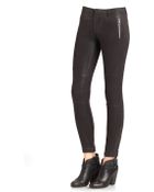 J Brand Angela Coated Skinny Pants - Lyst