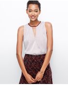Ann Taylor Geo Print Crossover Shell - Lyst