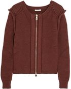 Chloé Wool, Silk And Cashmere-Blend Cardigan - Lyst
