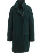J.Crew Petite Stadium-Cloth Standing-Collar Coat - Lyst