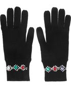 Markus Lupfer Crystal-Embellished Merino Wool Gloves - Lyst